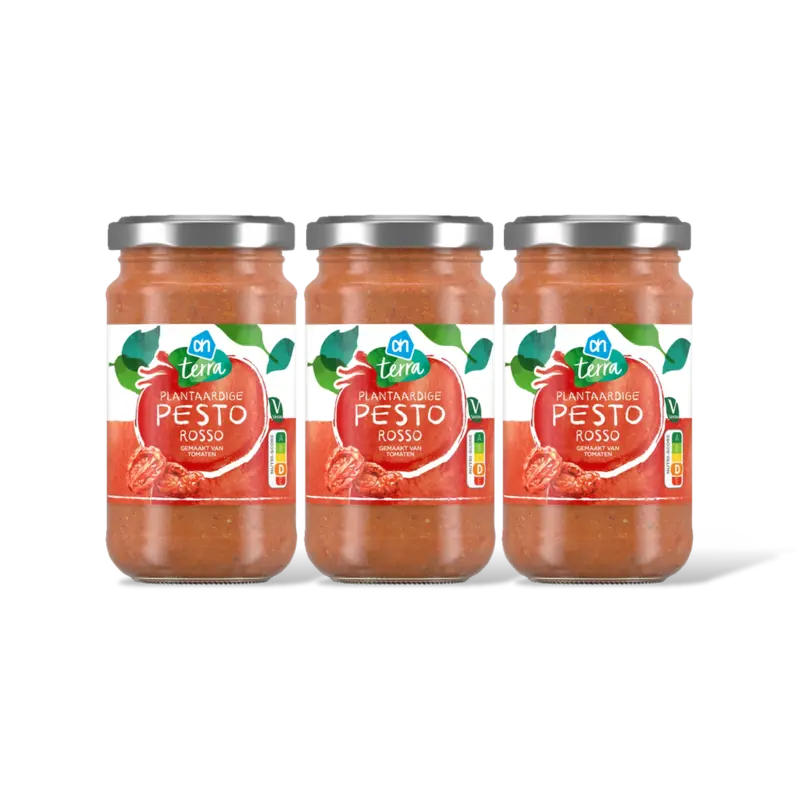 Plantaardige pesto rosso 3-pack
