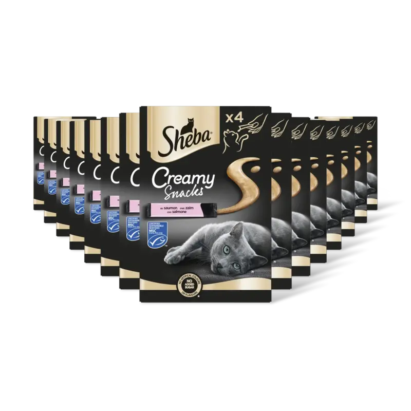 Sheba Creamy snacks zalm 15-pack