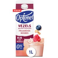 Optimel Drinkyoghurt vezels framboos bosbes