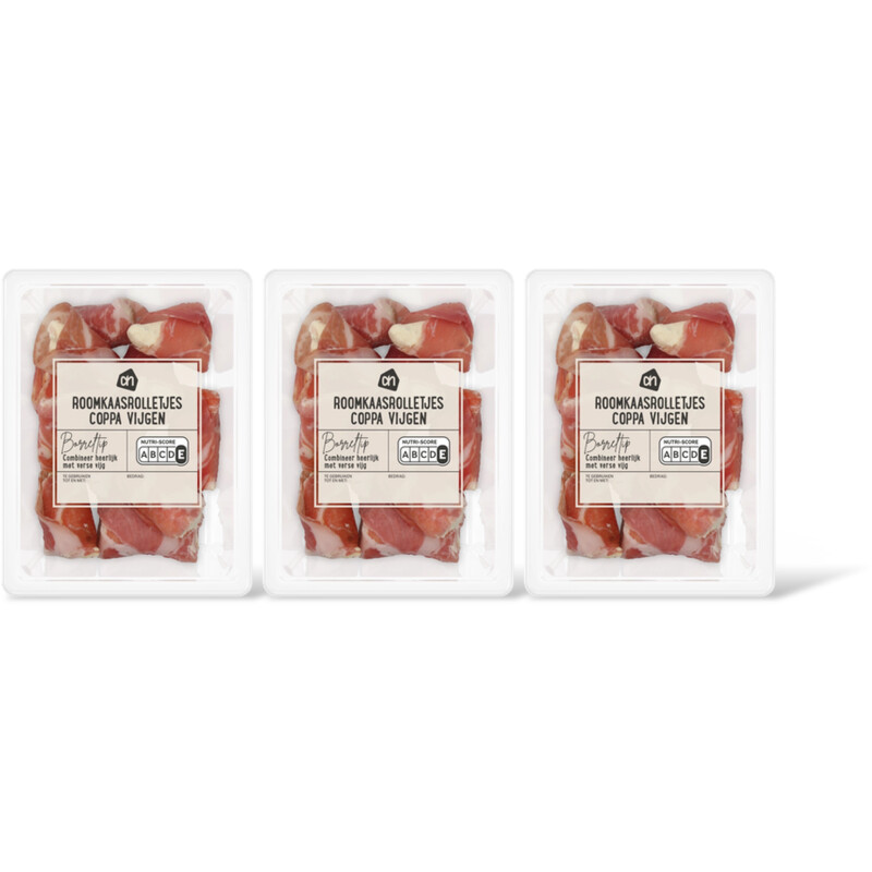 AH Roomkaasrolletjes coppa vijgen 3-pack
