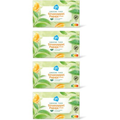 pdp-image-AH Groene thee sinaasappel & papaya 4-pack