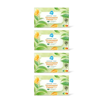 pdp-image-AH Groene thee sinaasappel & papaya 4-pack