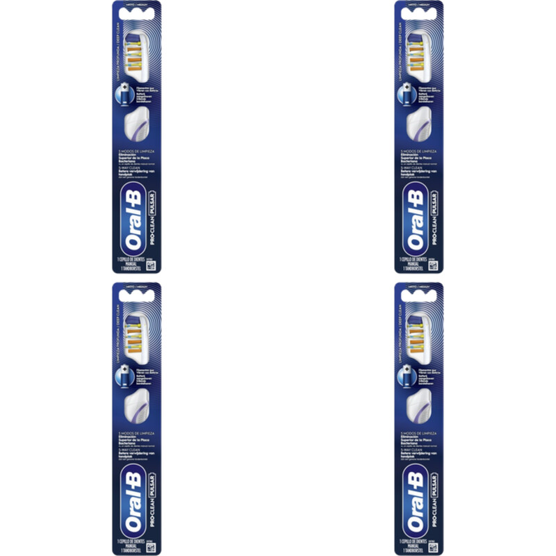 Oral-B Pulsar clean tandenborstel 4-pack