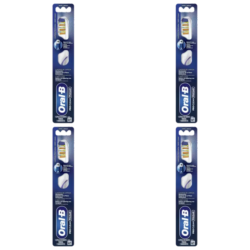 Oral-B Pulsar clean tandenborstel 4-pack