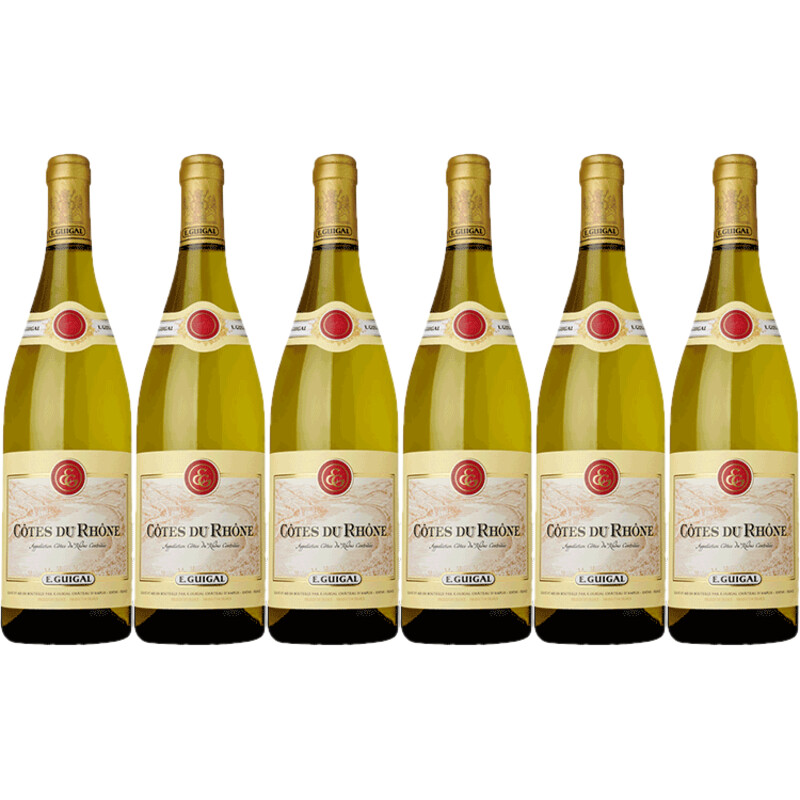 Een afbeelding van E. Guigal Côtes du rhône blanc 6 flessen