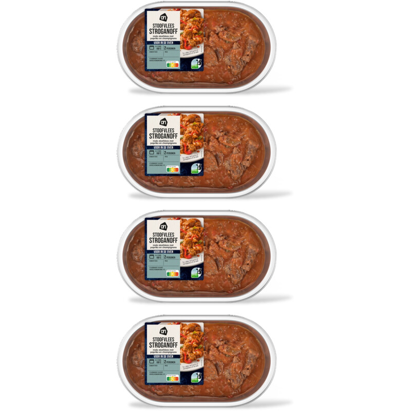 AH Voor in de oven stoofvlees stroganof 4pk