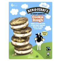 Ben & Jerry's Cookie dough sandwich
