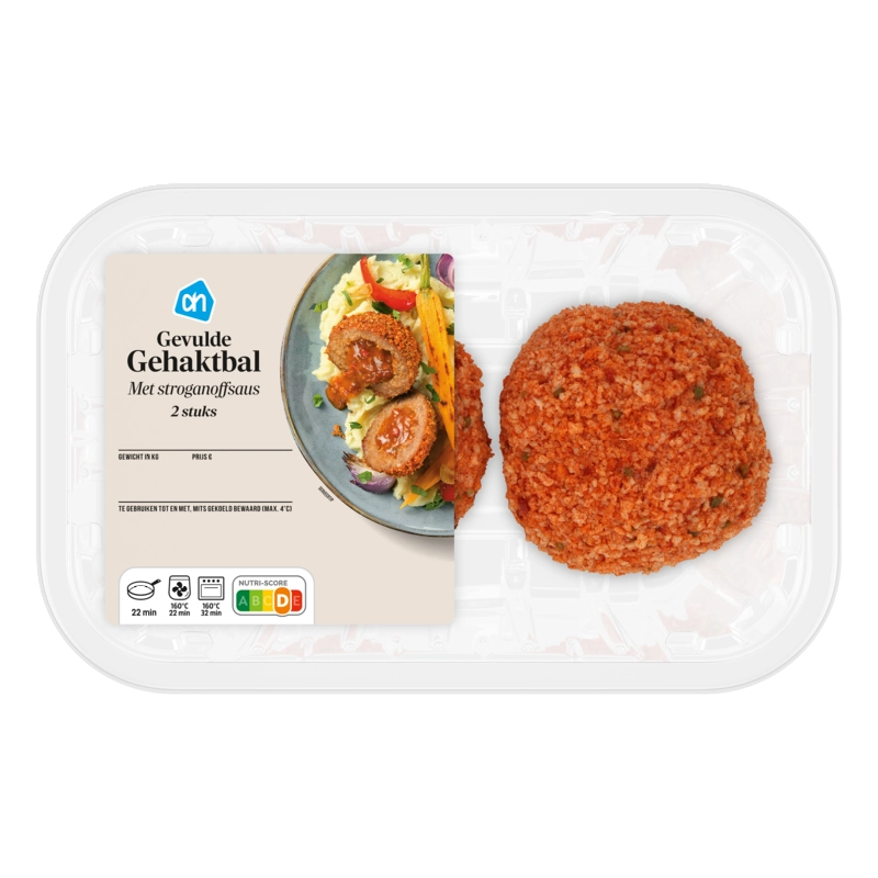 Gevulde gehaktballen met stroganoffsaus