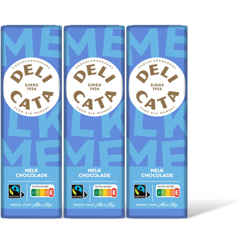 Delicata Reep melk chocolade 3-pack