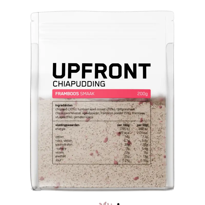 Upfront Chiapudding framboos smaak