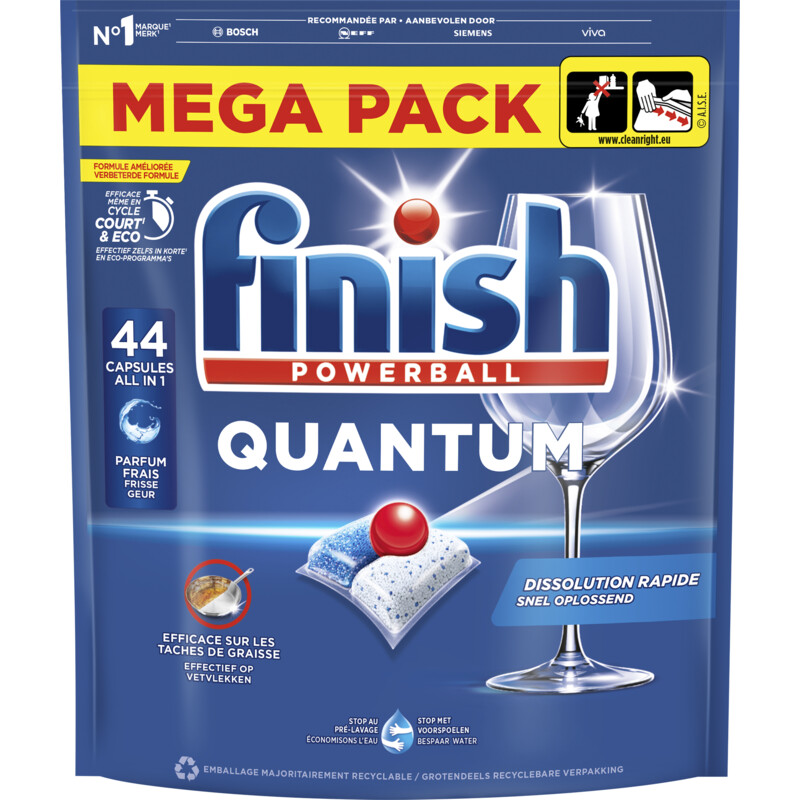 Een afbeelding van Finish Quantum vaatwastabletten