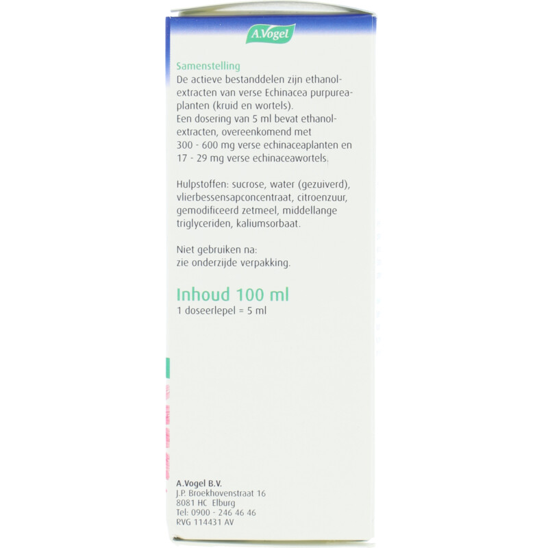 Een afbeelding van A.Vogel Echinaforce hot drink siroop