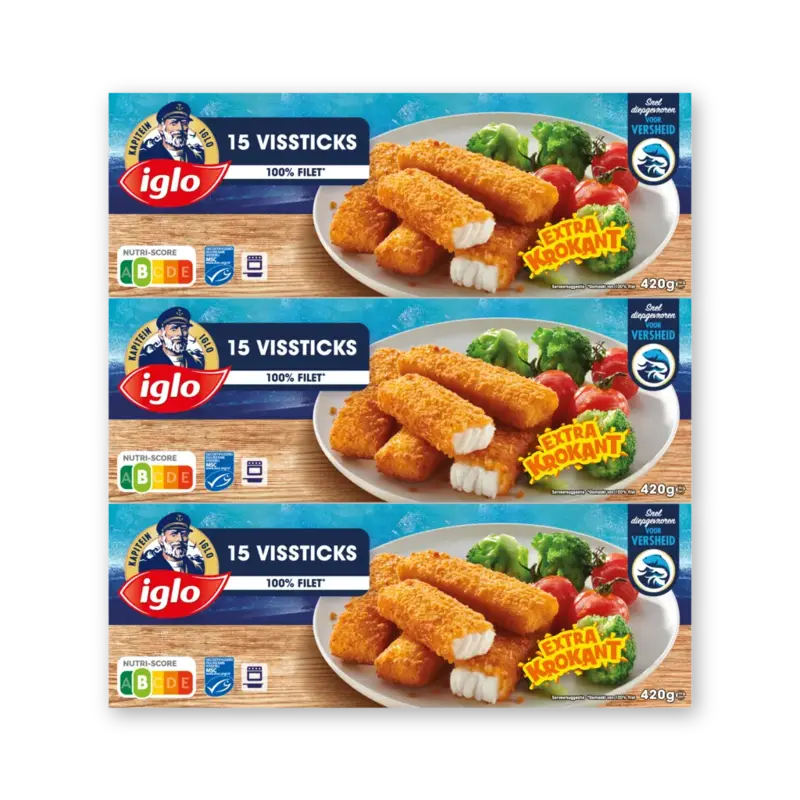 Iglo Vissticks 3-pack 420gr