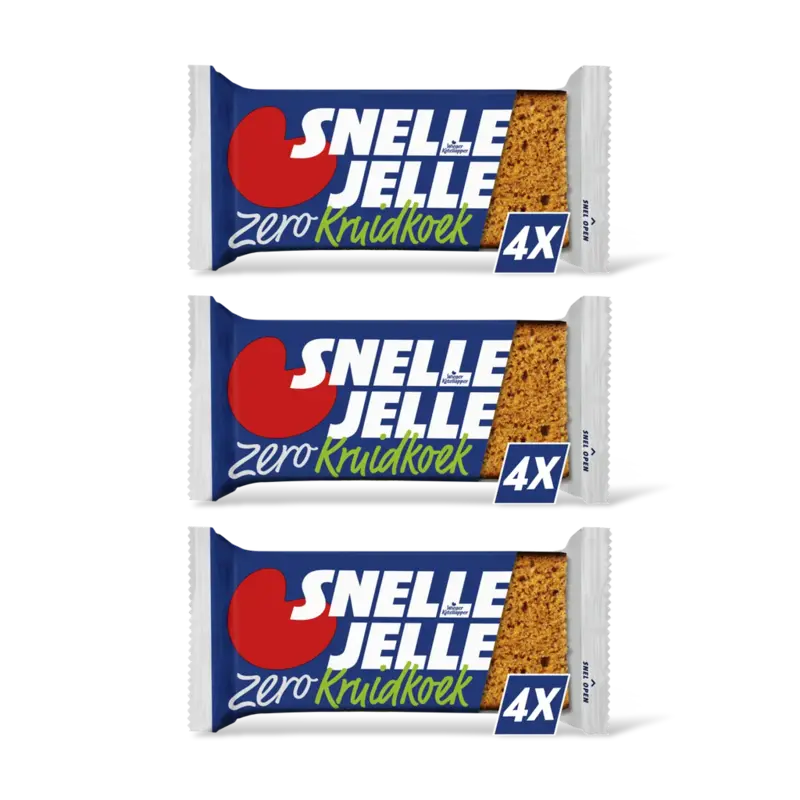 Snelle Jelle Snelle Jelle Zero kruidkoek 4-pack 3pack