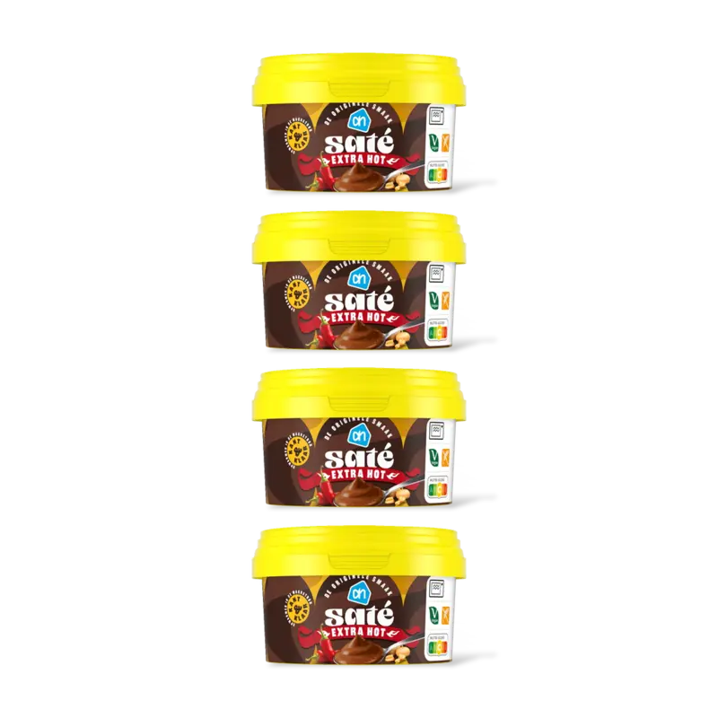 AH Sate saus extra hot 4-pack