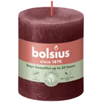 Bolsius Rustieke kaars bordeaux 8cm