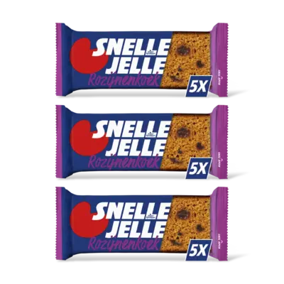 pdp-image-Snelle Jelle Kruidkoek rozijn 5-pack 3-pack