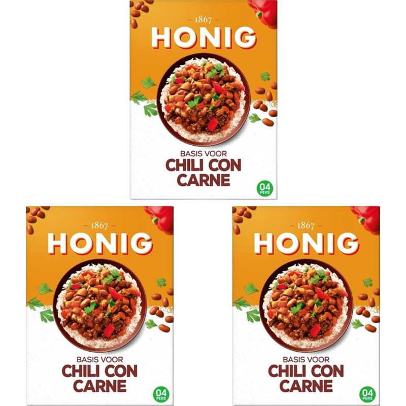 Een afbeelding van Honig Basis voor chili con carne 3-pack