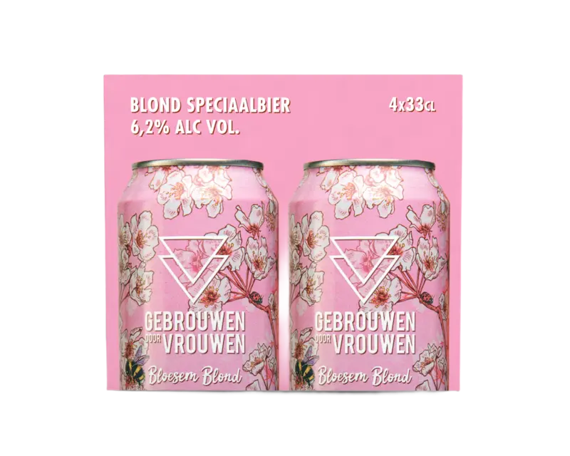 Gebrouwen door vrouw Bloesem blond 4-pack