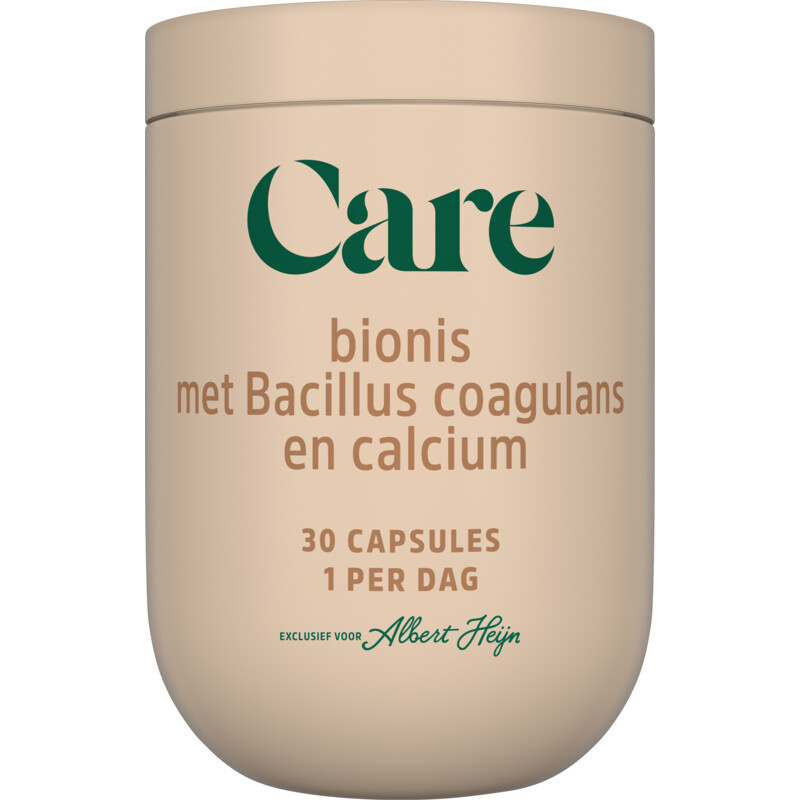 Een afbeelding van Care Bionis met bacillus coagulans en calcium