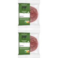 Een afbeelding van AH Beefburger naturel 2 stuks 2-pack