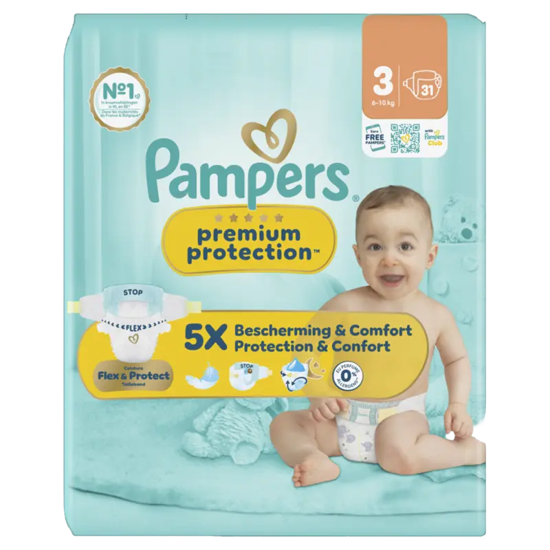 Premium Protection Maat 3, 31 Luiers