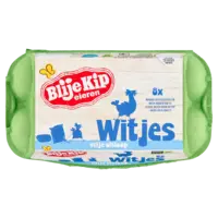 Blije Kip eieren Vrije uitloop witjes
