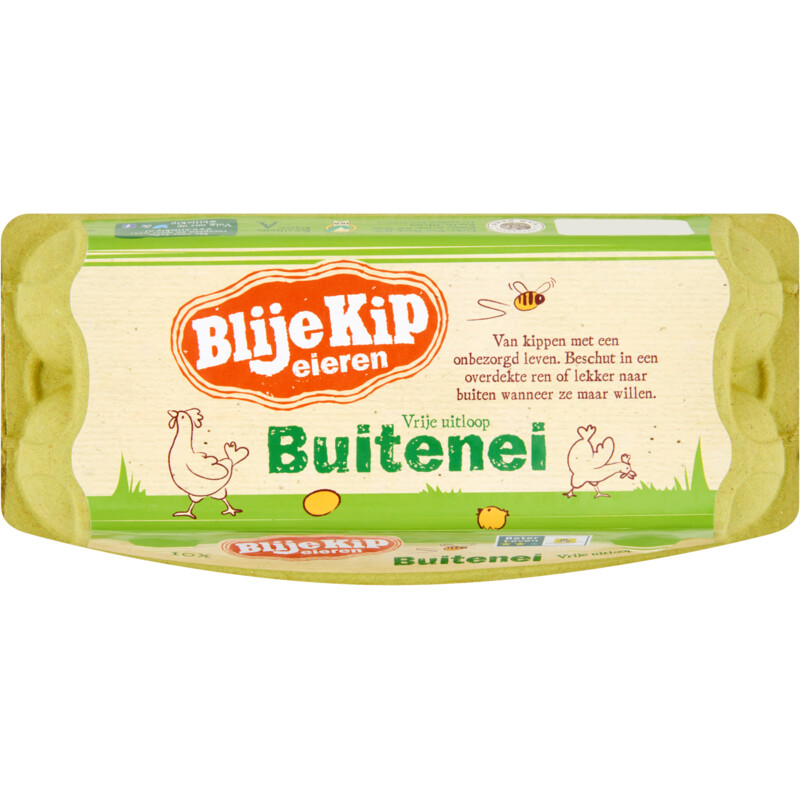 Een afbeelding van Blije Kip eieren Vrije uitloop buitenei
