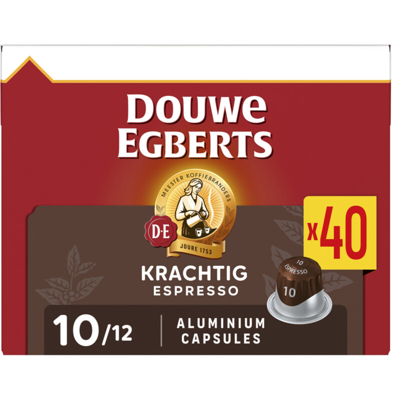 Een afbeelding van Douwe Egberts Espresso krachtig capsules