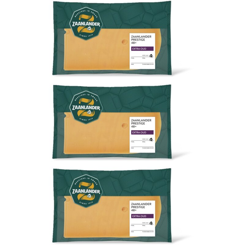 AH Zaanlander Prestige extra oud 48+ plakken 3-pack