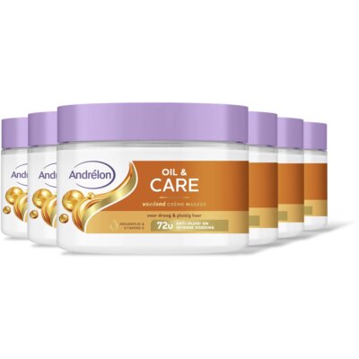 pdp-image-Andrélon Oil & care voedend crème masker 6-pack