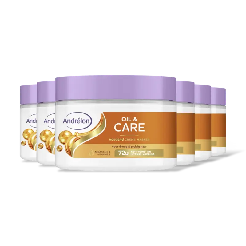 Andrélon Oil & care voedend crème masker 6-pack