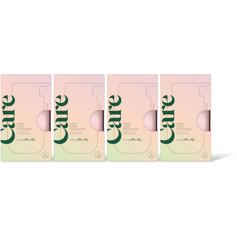 Care Hand soap dispenser roze 4-pack
