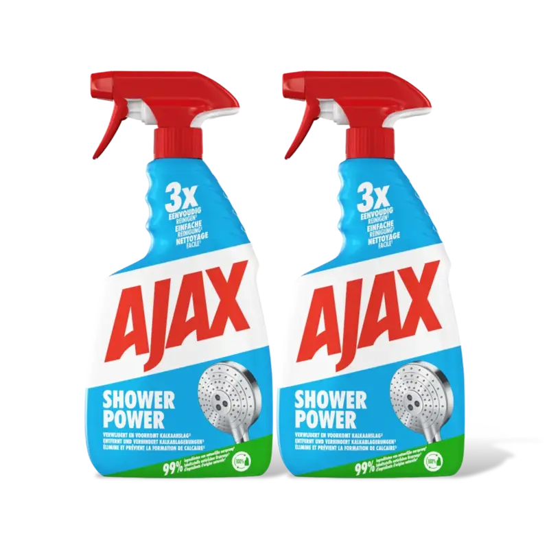 Ajax Shower power spray 2-pack