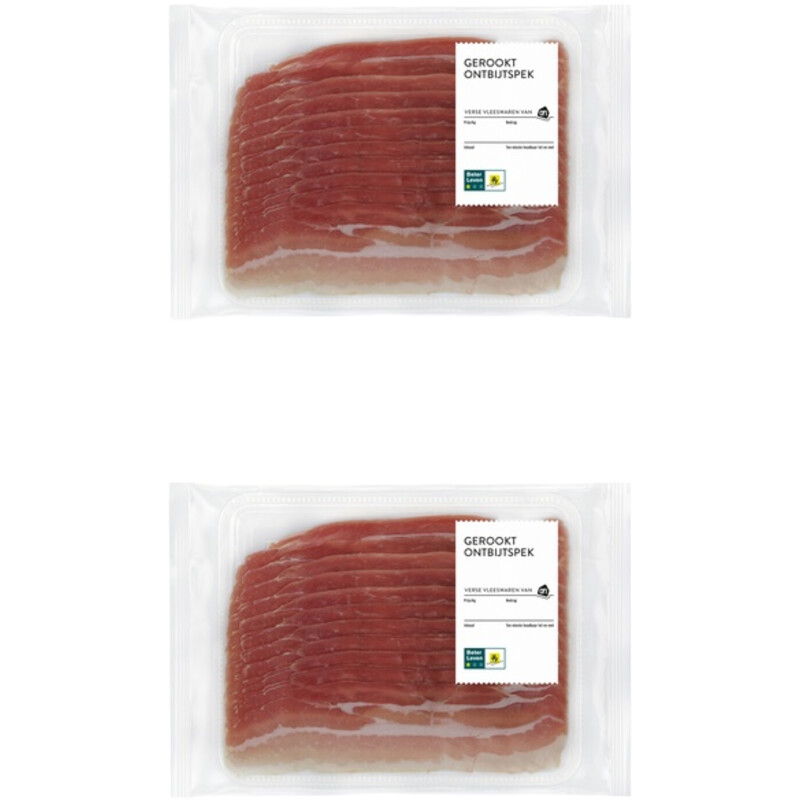 Een afbeelding van AH Gerookt ontbijtspek 2-pack