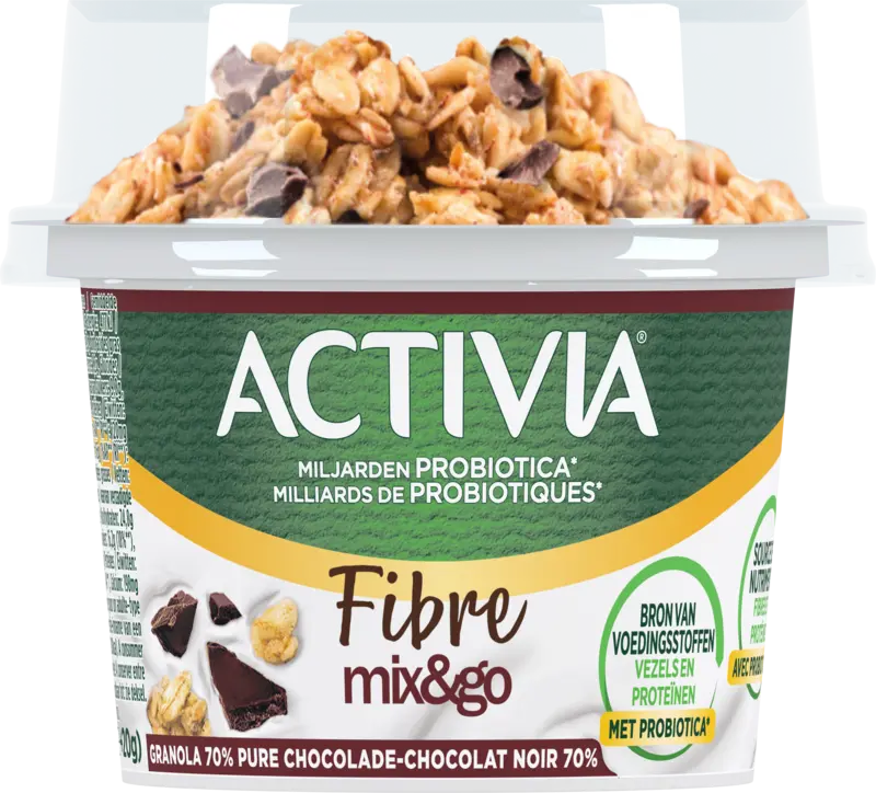 Activia Mix & go granola dark chocolate