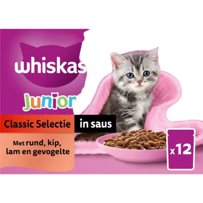 pdp-image-Whiskas Junior classic selectie in saus