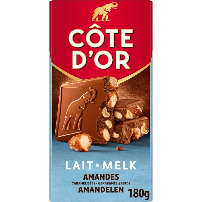 Côte d'Or Reep melk gekarameliseerde amandelen
