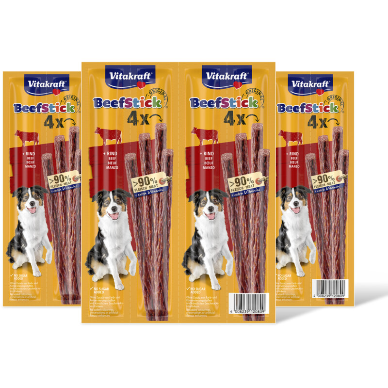 Vitakraft Beefsticks rund 3-pack