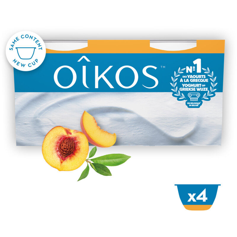 Danone Oikos perzik bel