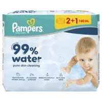 Pampers 99% water baby wipes 3-pack