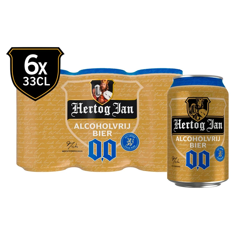 Hertog Jan 0.0 Alcoholvrij bier 6-pack