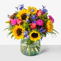 Boeket zonnige zonnebloem