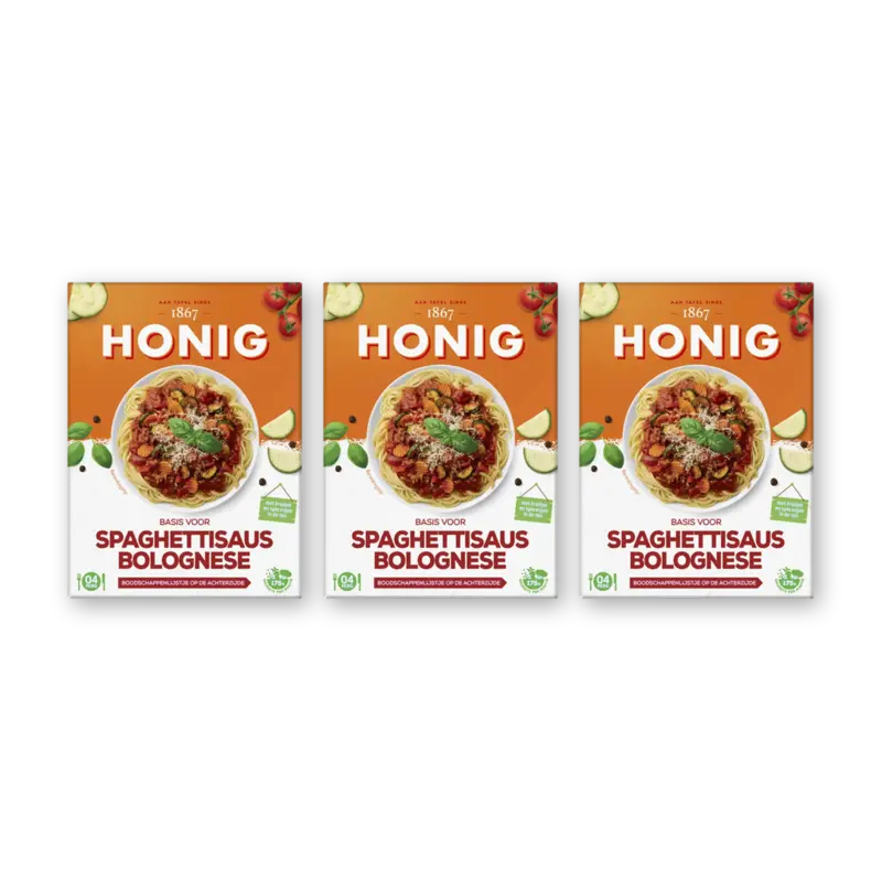 Honig Basis voor spaghettisaus bolognese 3pack