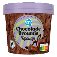 AH Chocolade brownie roomijs