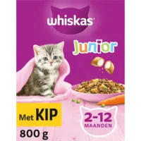 Whiskas Brokken junior met kip 2-12 maanden