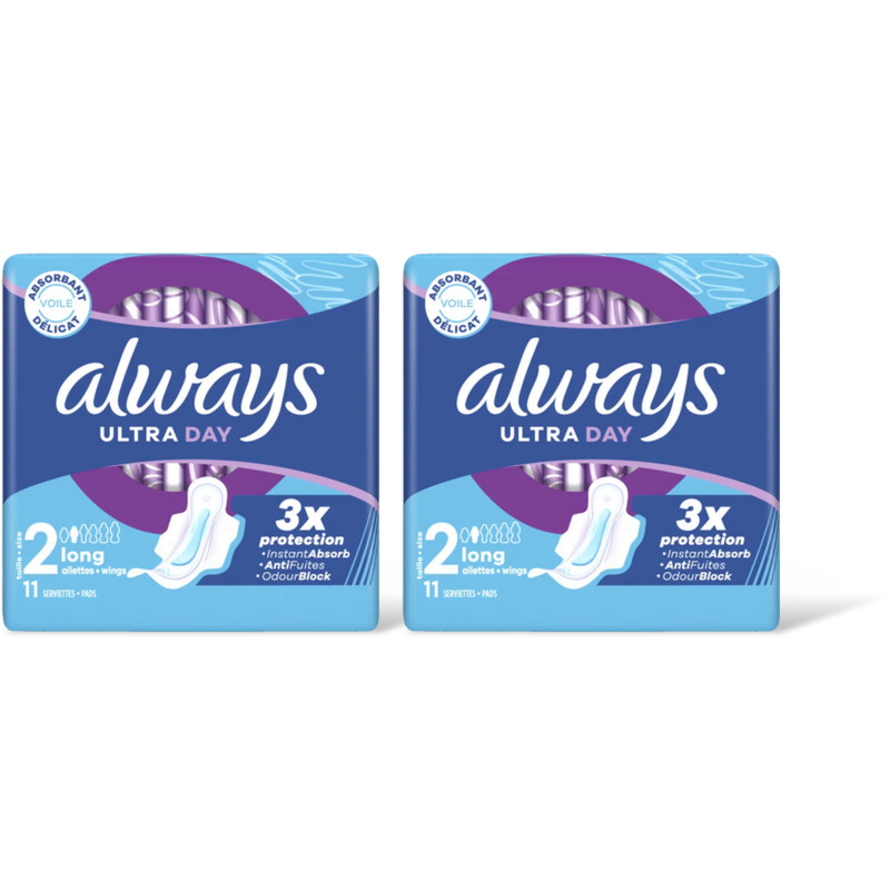 Always Ultra day long wings maandverband 2-pack