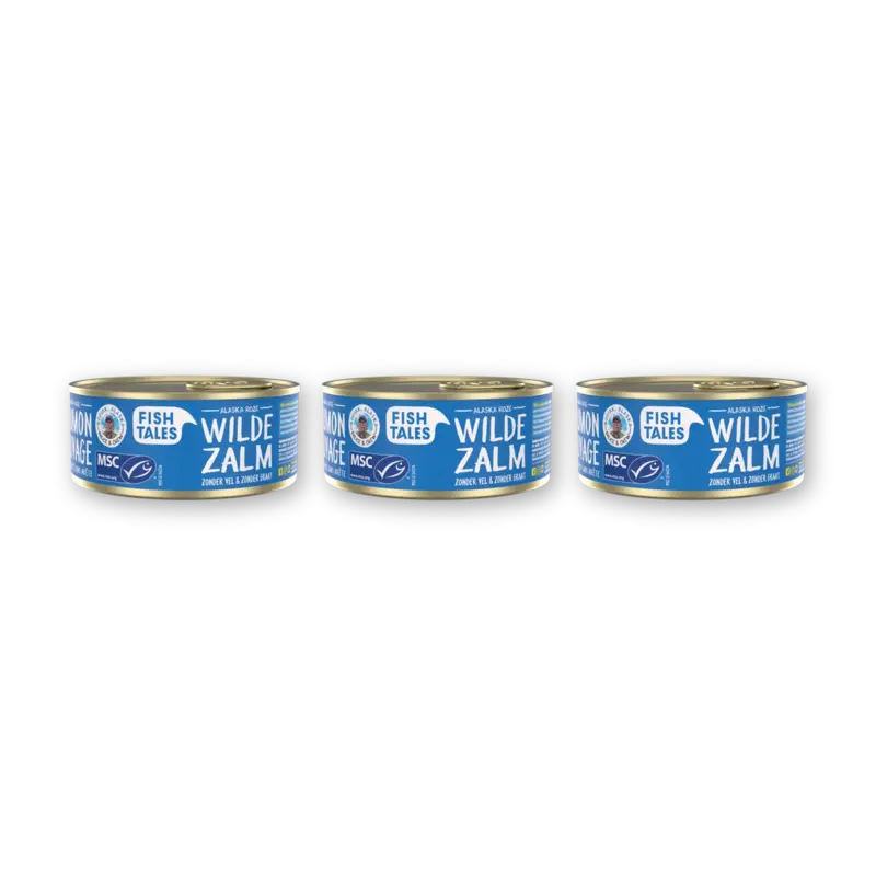 Fish Tales Wilde zalm zonder vel & graat 3-pack