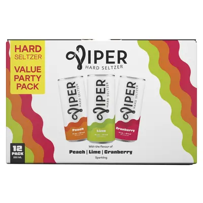 pdp-image-Viper Hard seltzer lime peach value 12-pack