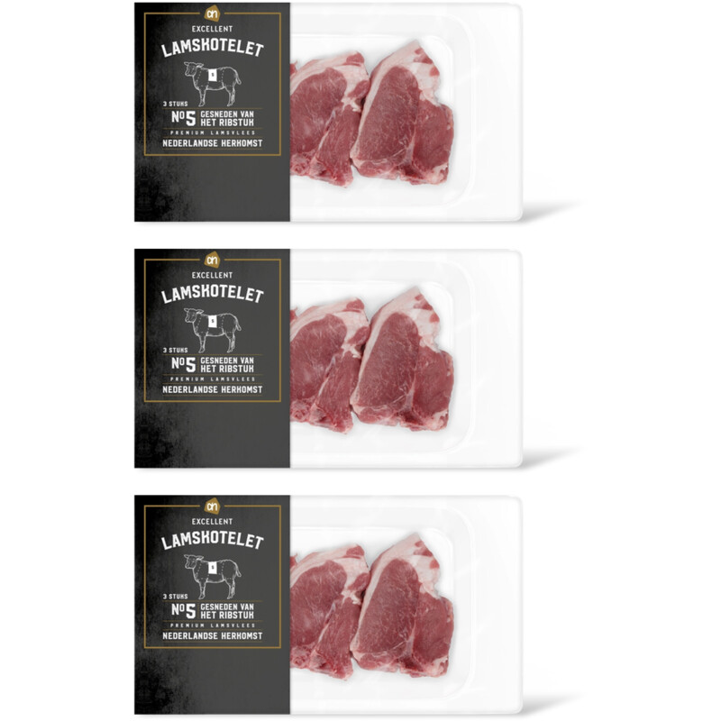 AH Excellent Lamskotelet 3-pack